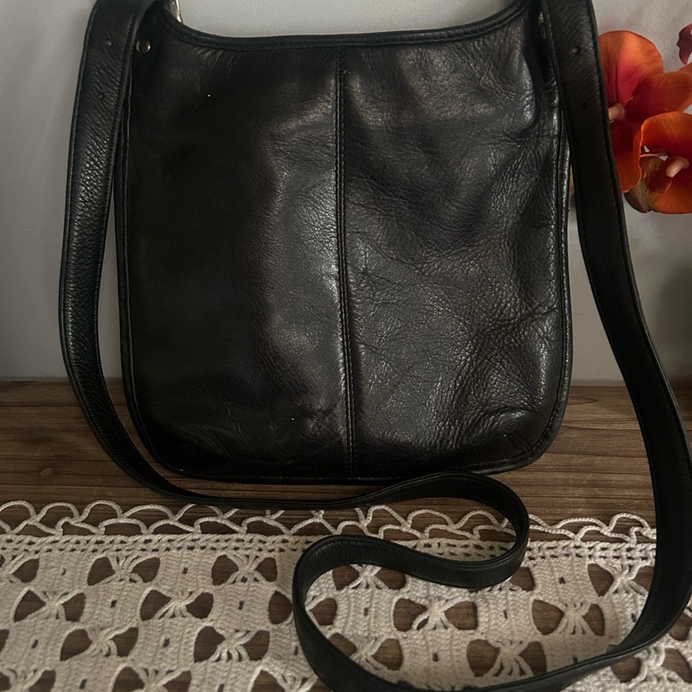 Vintage Fossil Crossbody Handbag Black